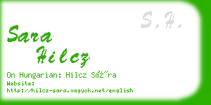 sara hilcz business card